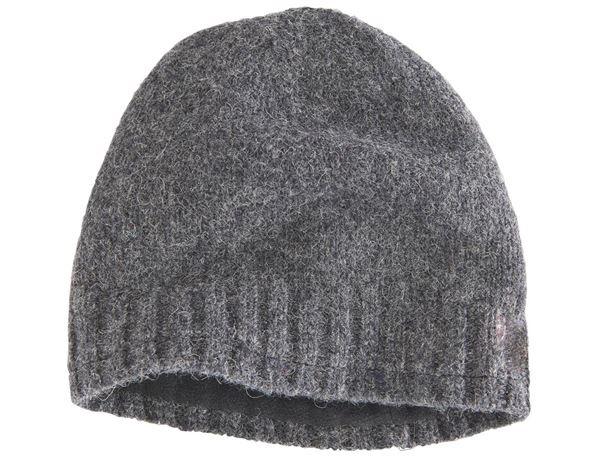 Chunky knit hat printed branded