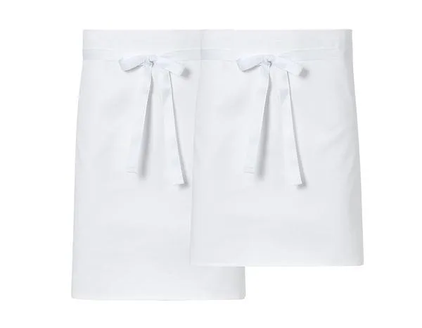 Three Pack Short Aprons printed branded